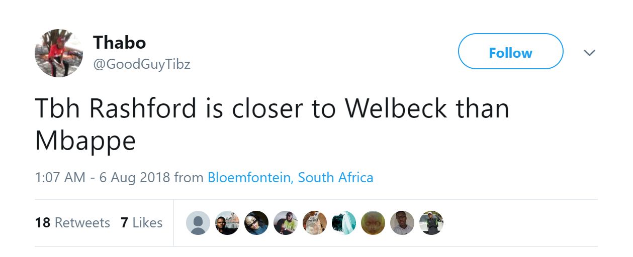 Reaction Rashford 10