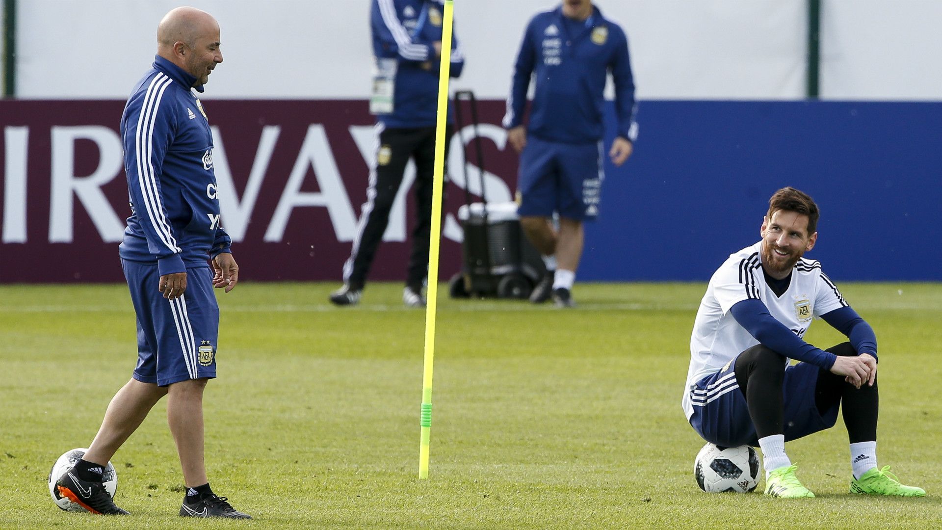 Jorge Sampaoli Lionel Messi Argentina 11062018
