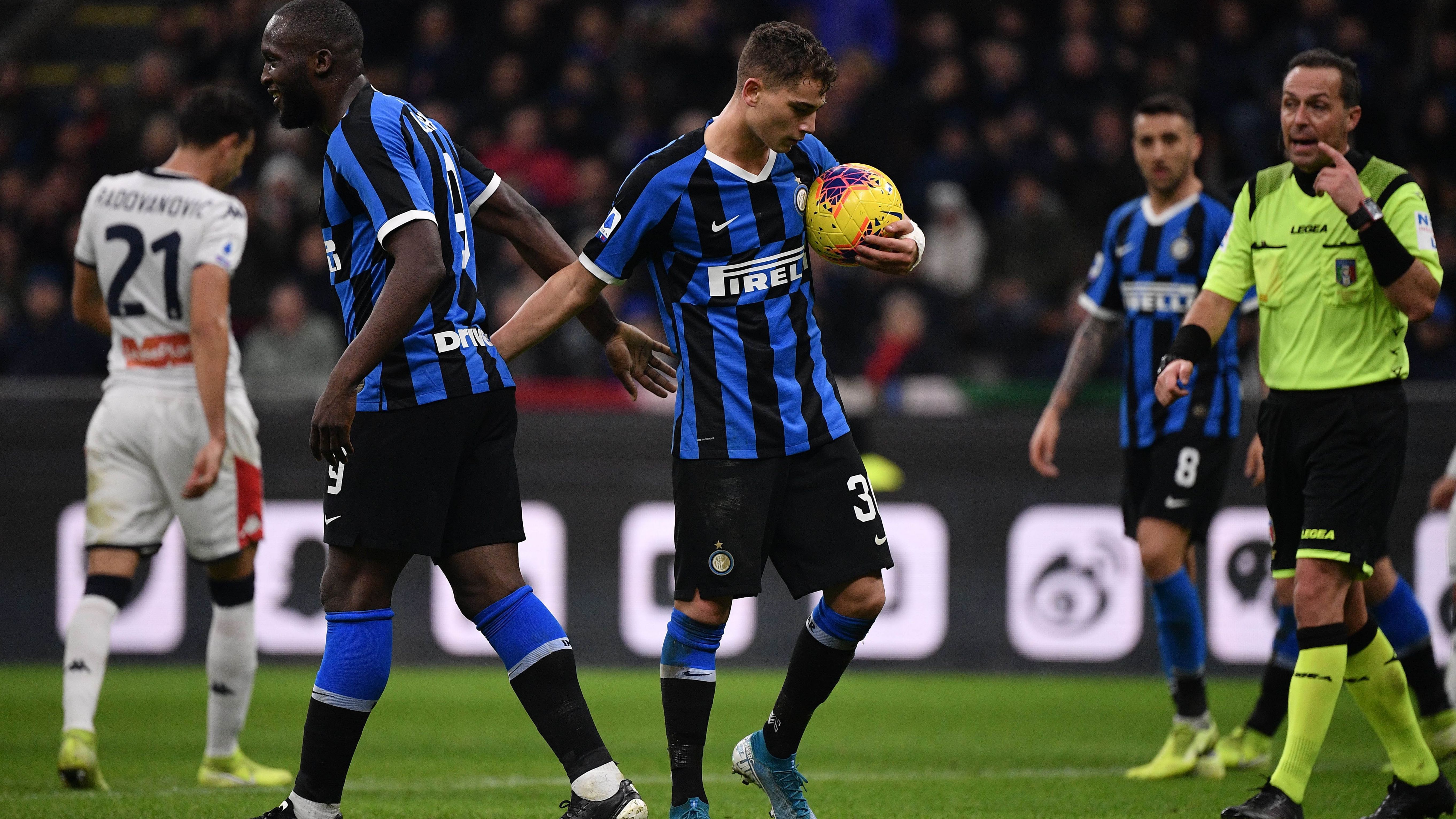 Sebastiano Esposito Romelu Lukaku Inter