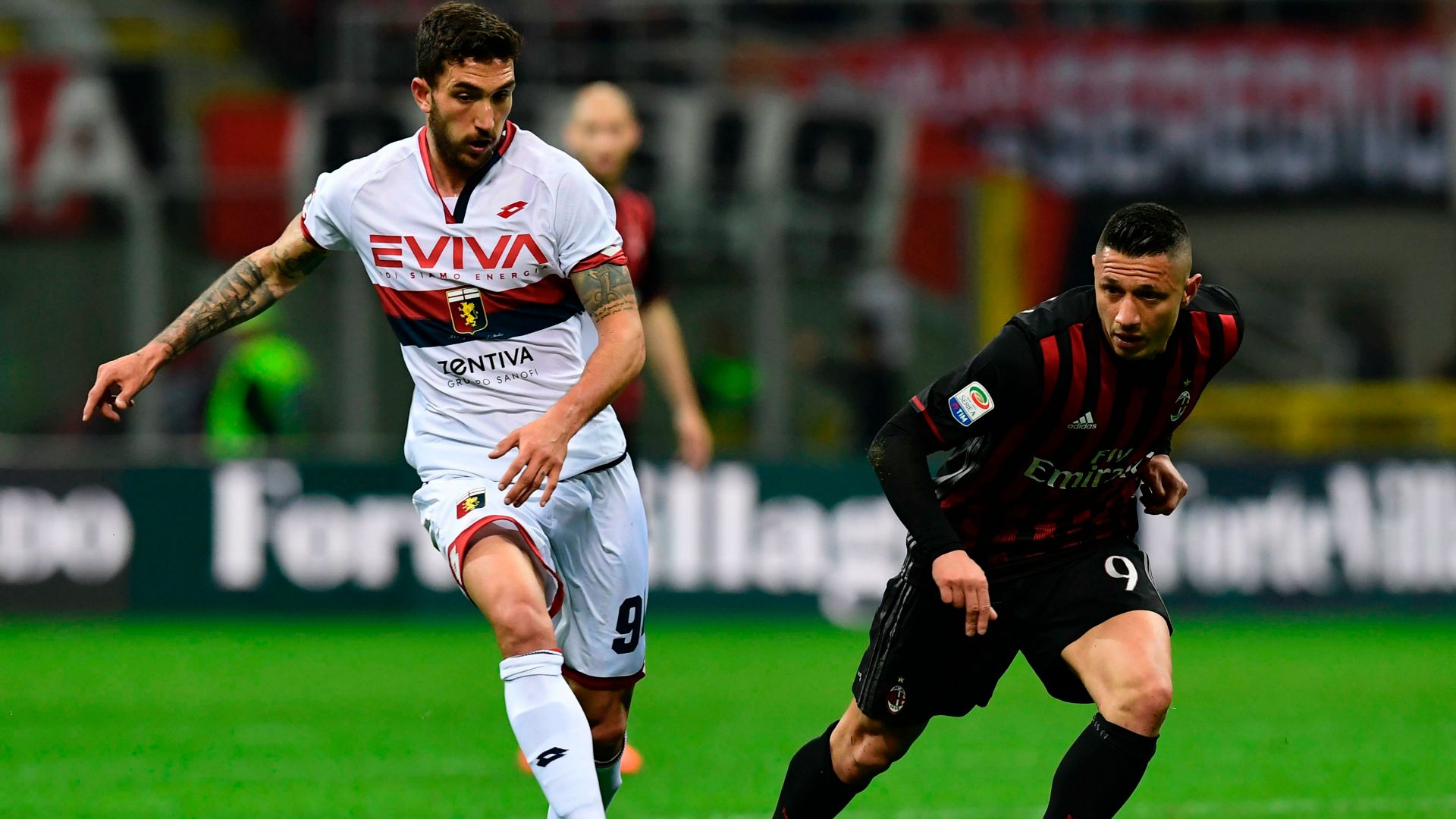 Danilo Cataldi Gianluca Lapadula Milan Genoa Serie A 18032017