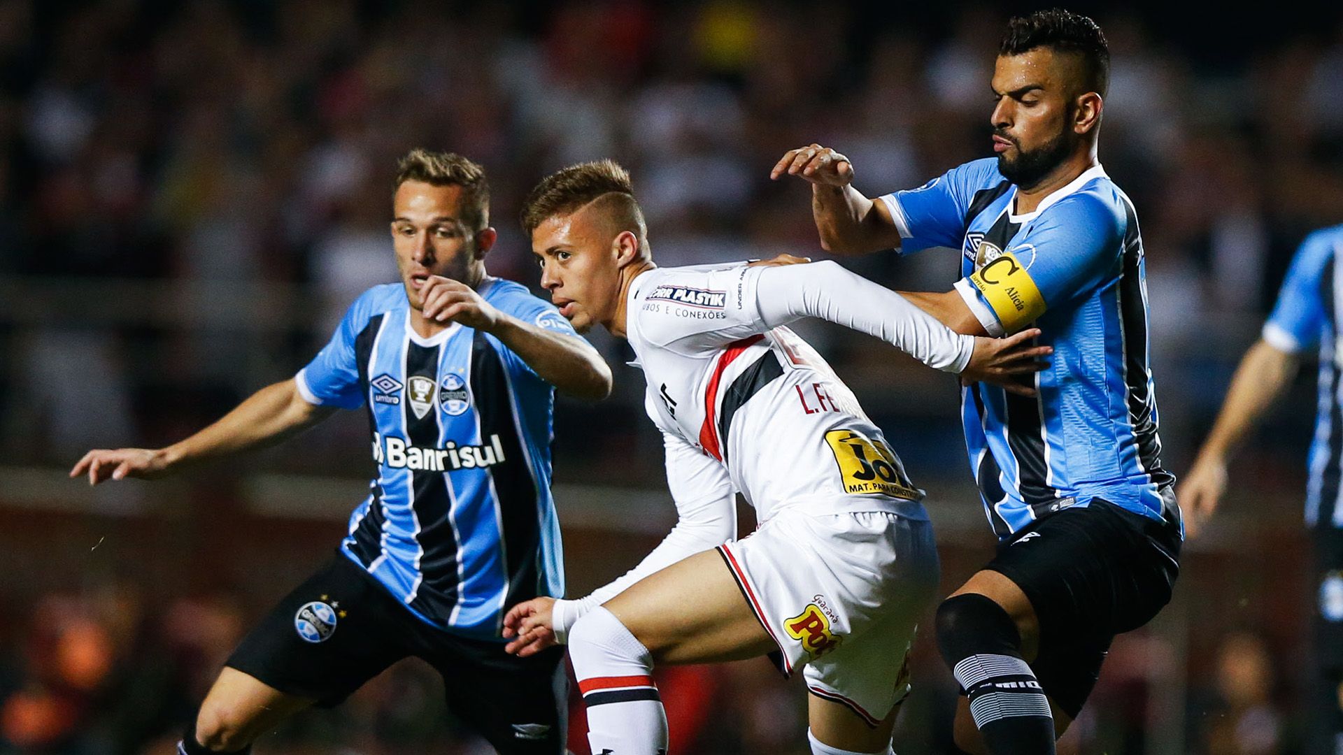 Lucas Fernandes Arthur Maicon Sao Paulo Gremio Brasileirao Serie A 24072017