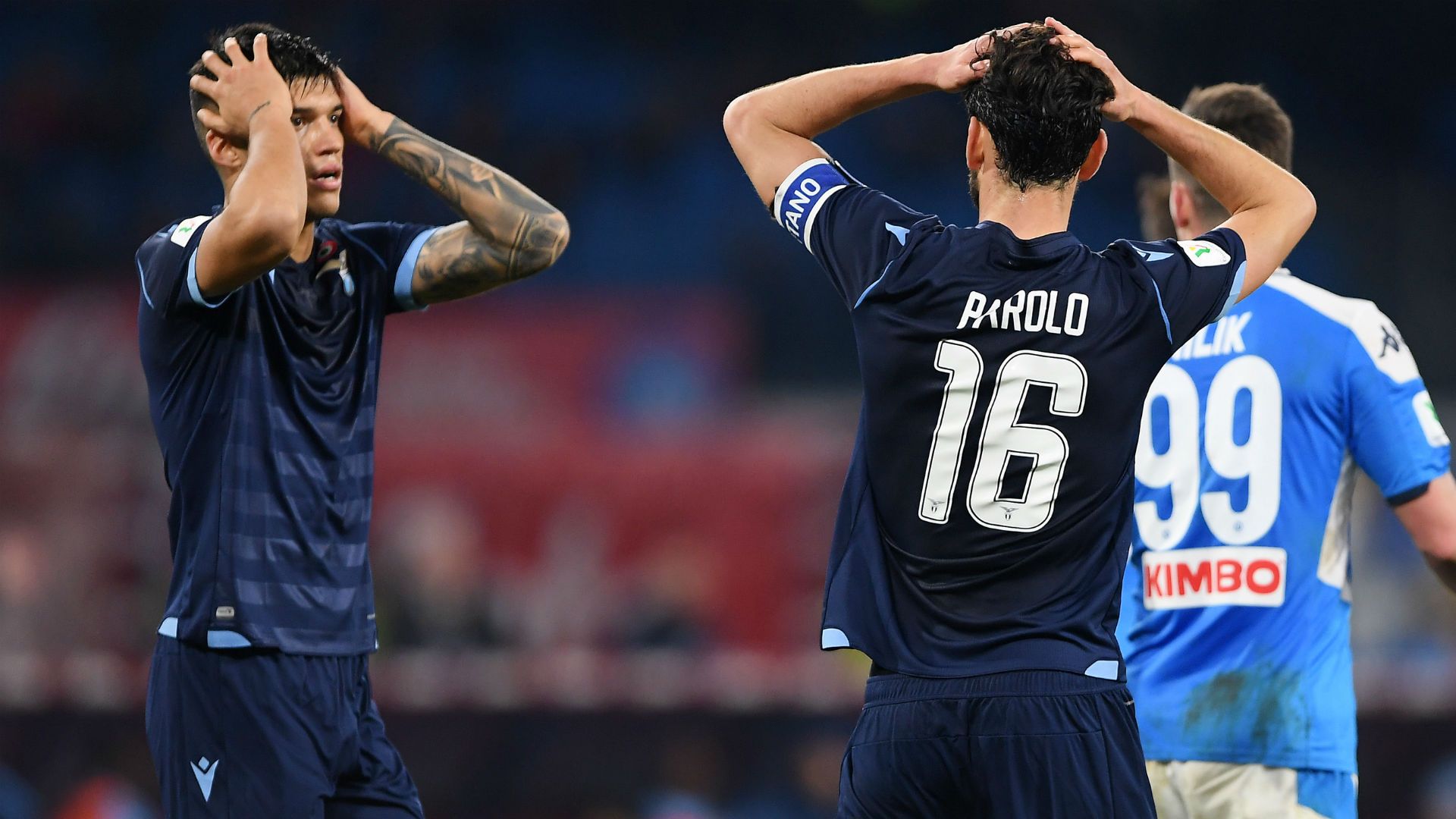 Napoli Lazio Correa Parolo Milik