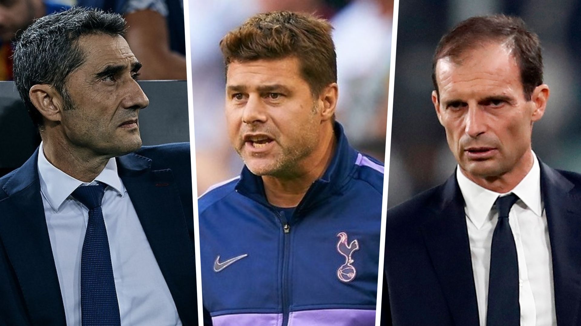 Valverde Pochettino Allegri Collage