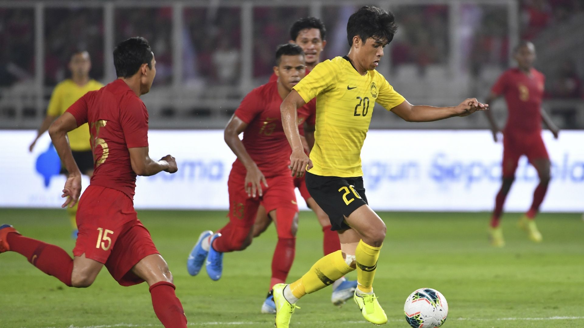 Syafiq Ahmad, Indonesia v Malaysia, 2022 World Cup qualifier, 5 Sep 2019
