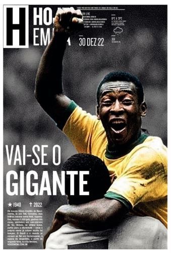 Capa Hoje em dia Pelé