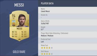 Embed only FIFA 19 Lionel Messi