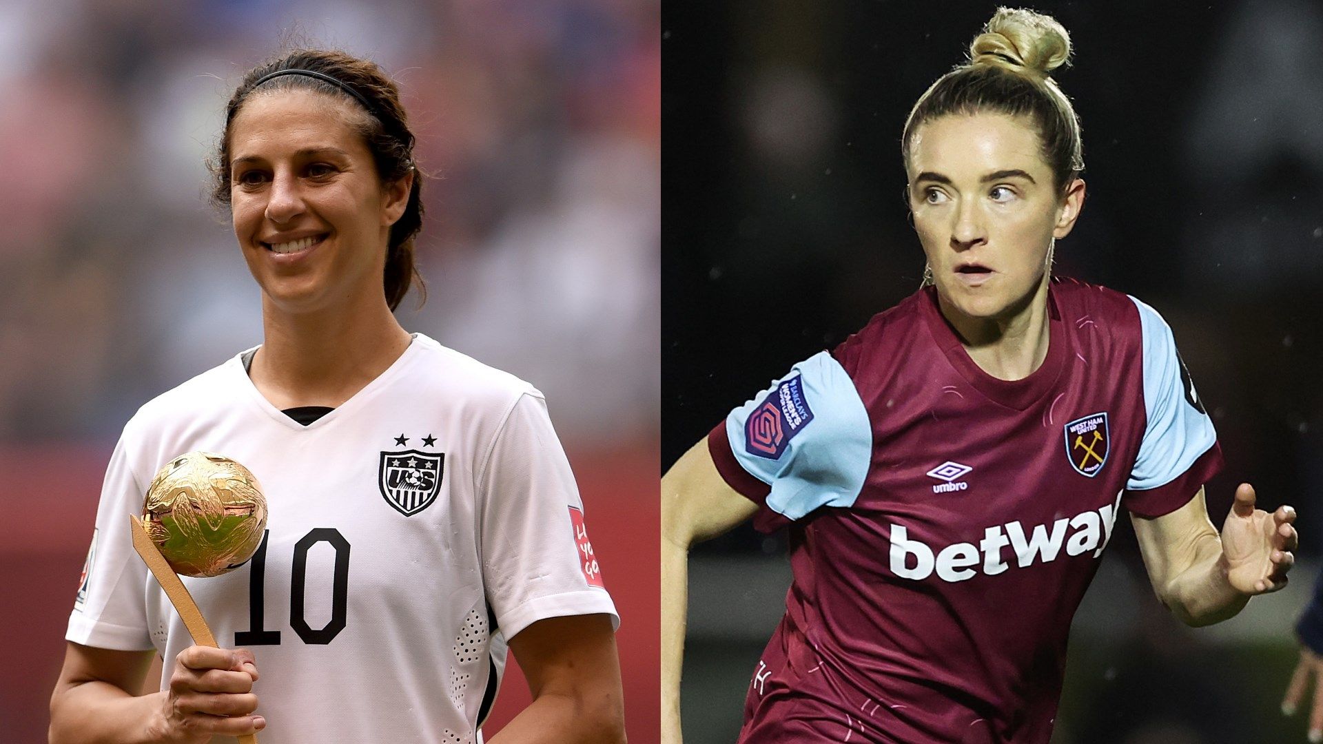 Carli Llord Kristie Mewis split