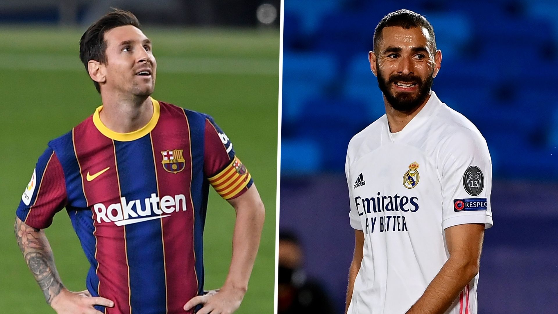 Lionel Messi Karim Benzema Barcelona Real Madrid GFX