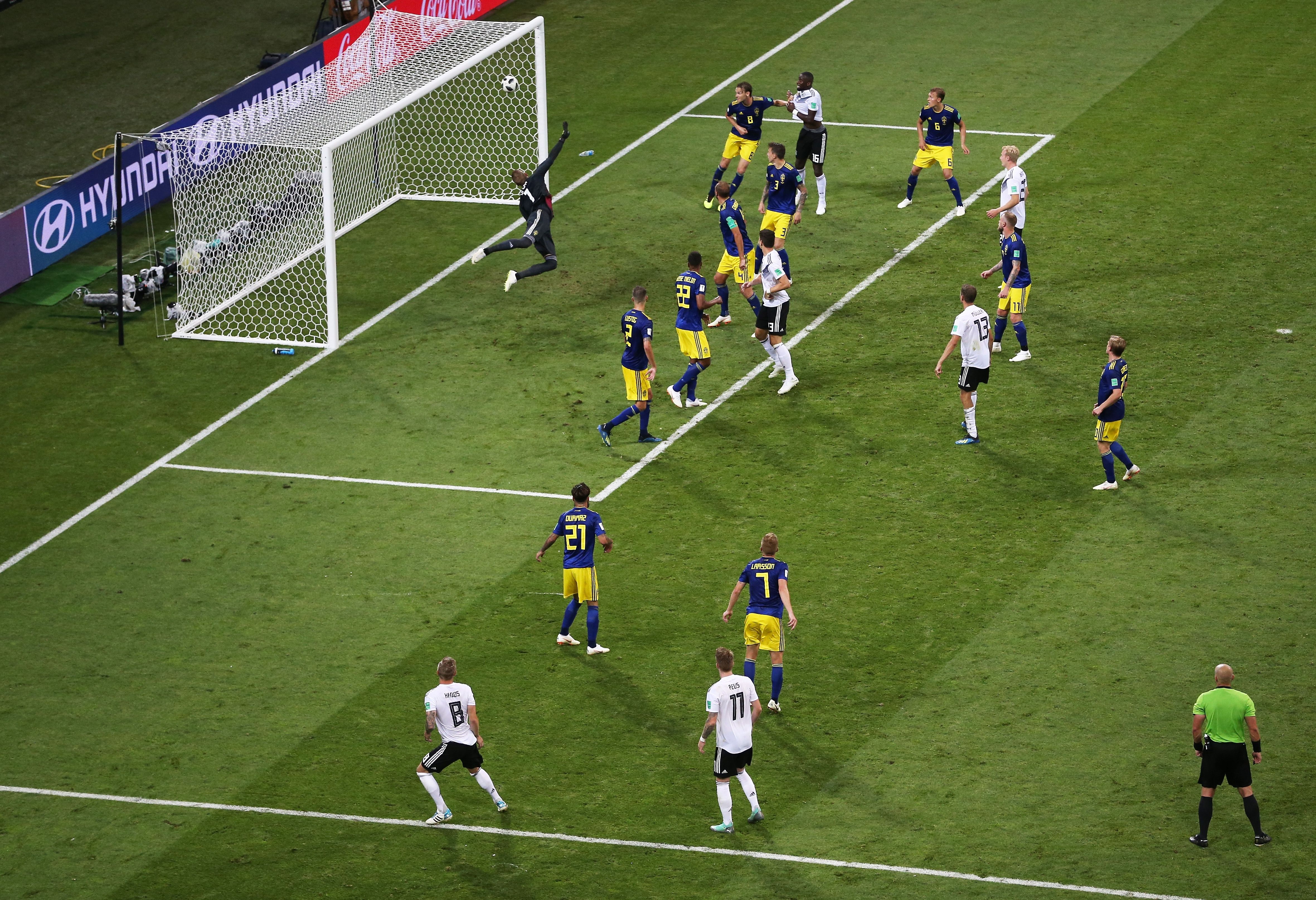 Germany Sweden Kroos' goal reaction