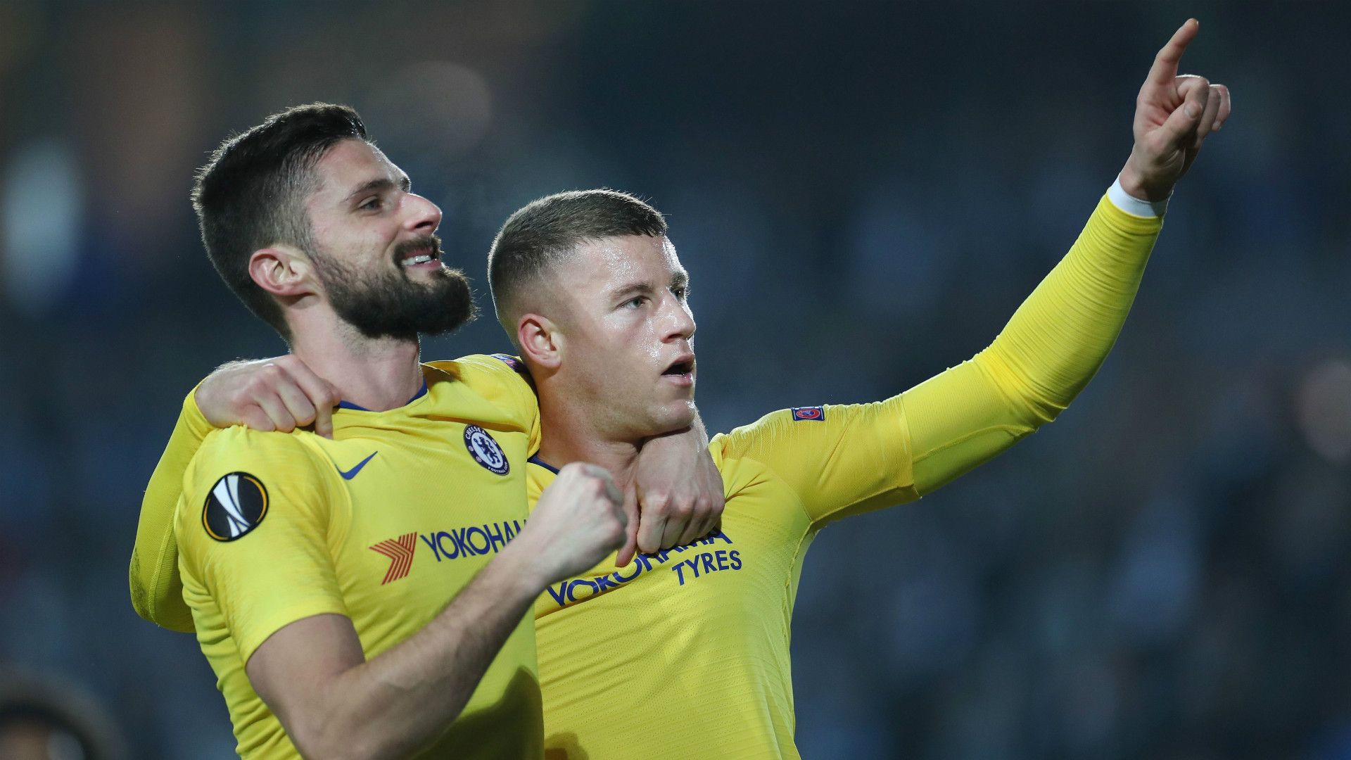 OLIVIER GIROUD ROSS BARKLEY CHELSEA EUROPA LEAGUE 1402019