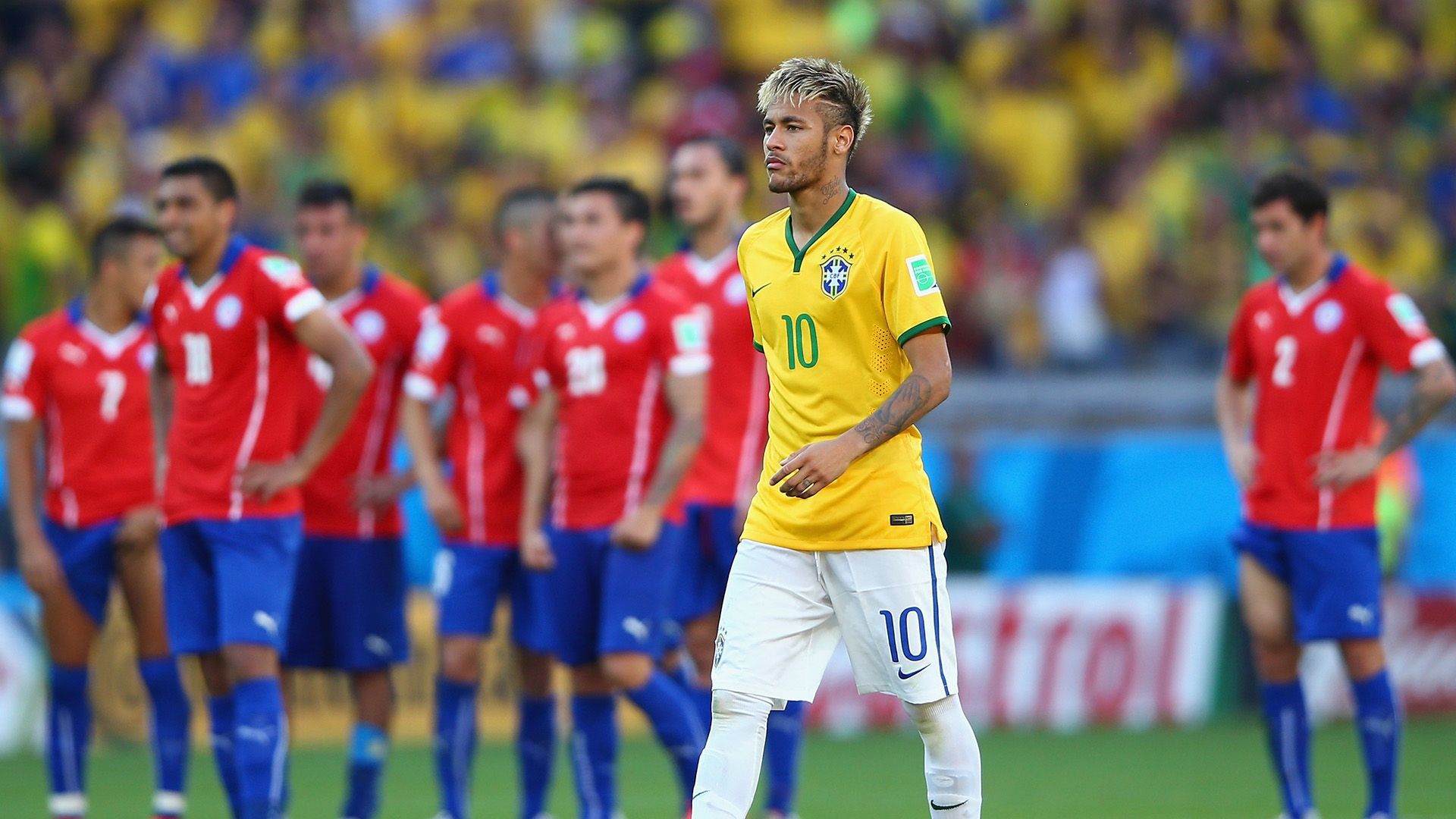 Neymar Brazil Chile World Cup 28062014