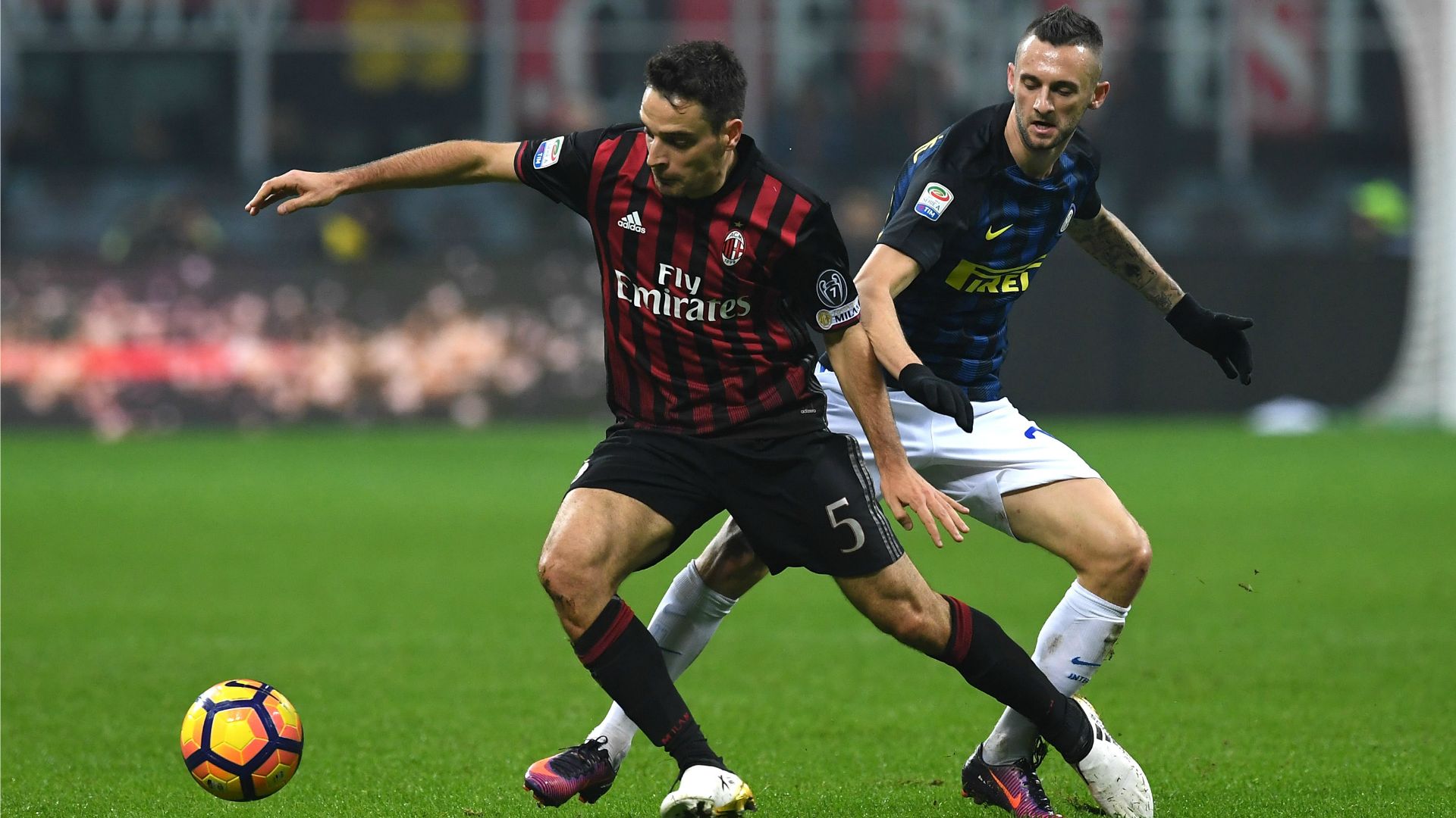 Giacomo Bonaventura Marcelo Brozovic Milan Inter Serie A