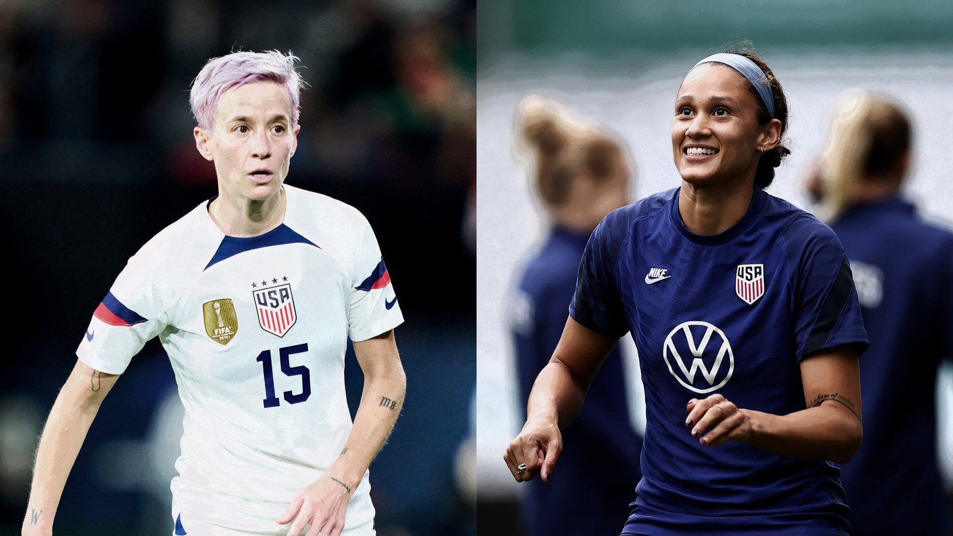 Megan Rapinoe Lynn Williams USWNT split
