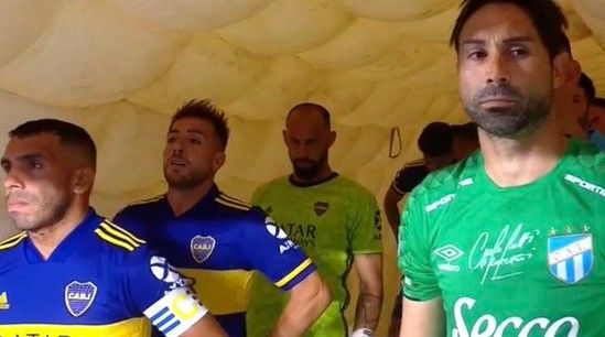 Captura TV Tevez Lucchetti Boca Atletico Tucuman Superliga 080220