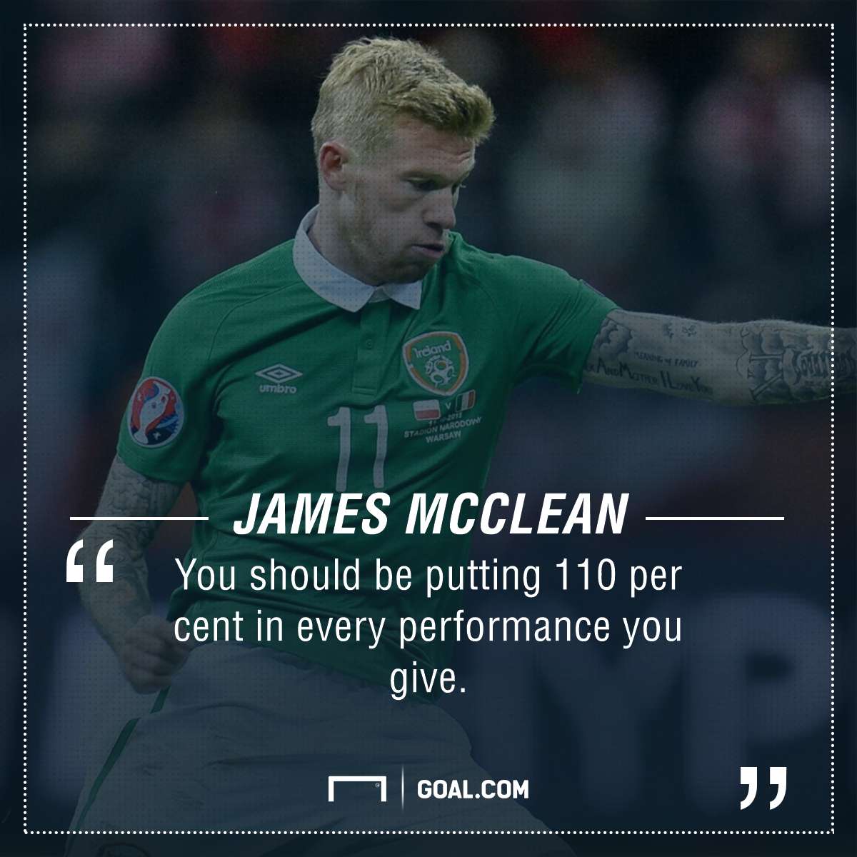 GFX James McClean Republic of Ireland quote 03062016