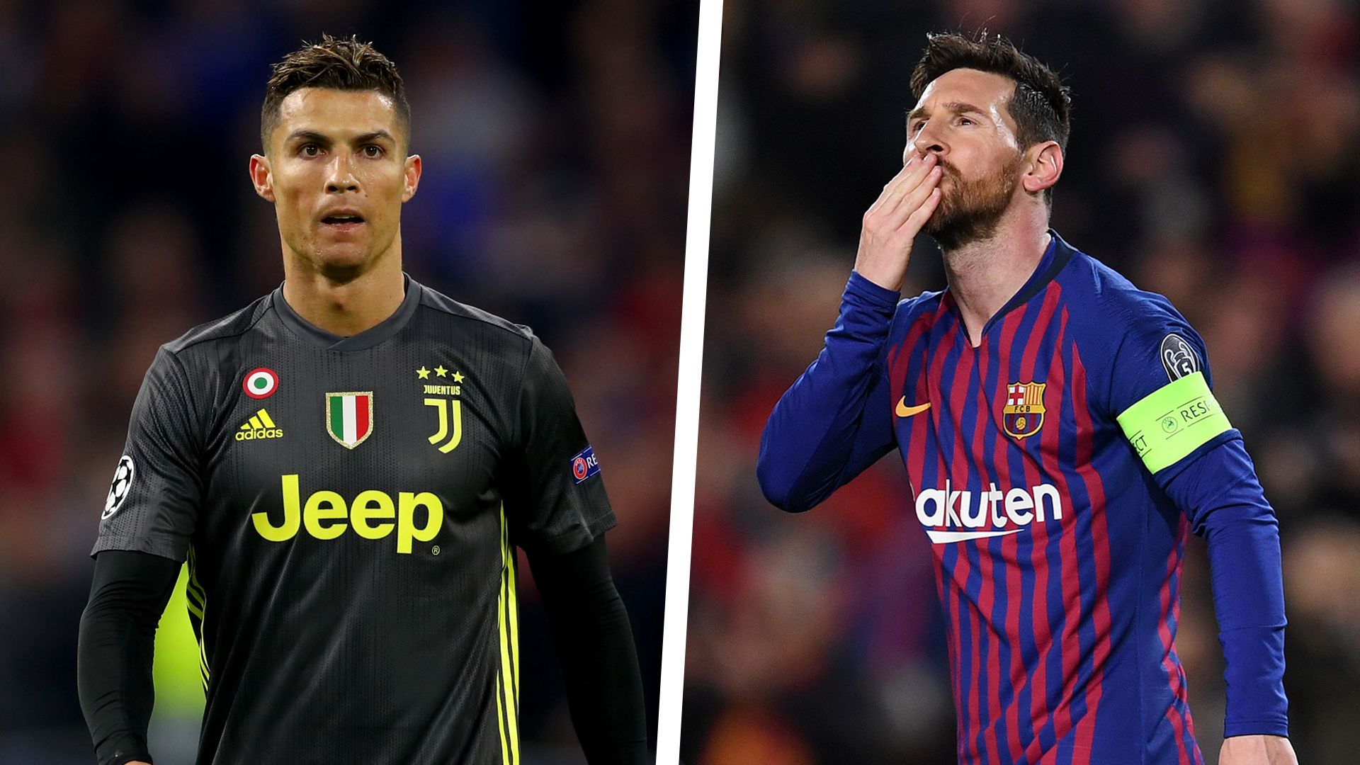 Lionel Messi Cristiano Ronaldo Barcelona Juventus Champions League 2018-19