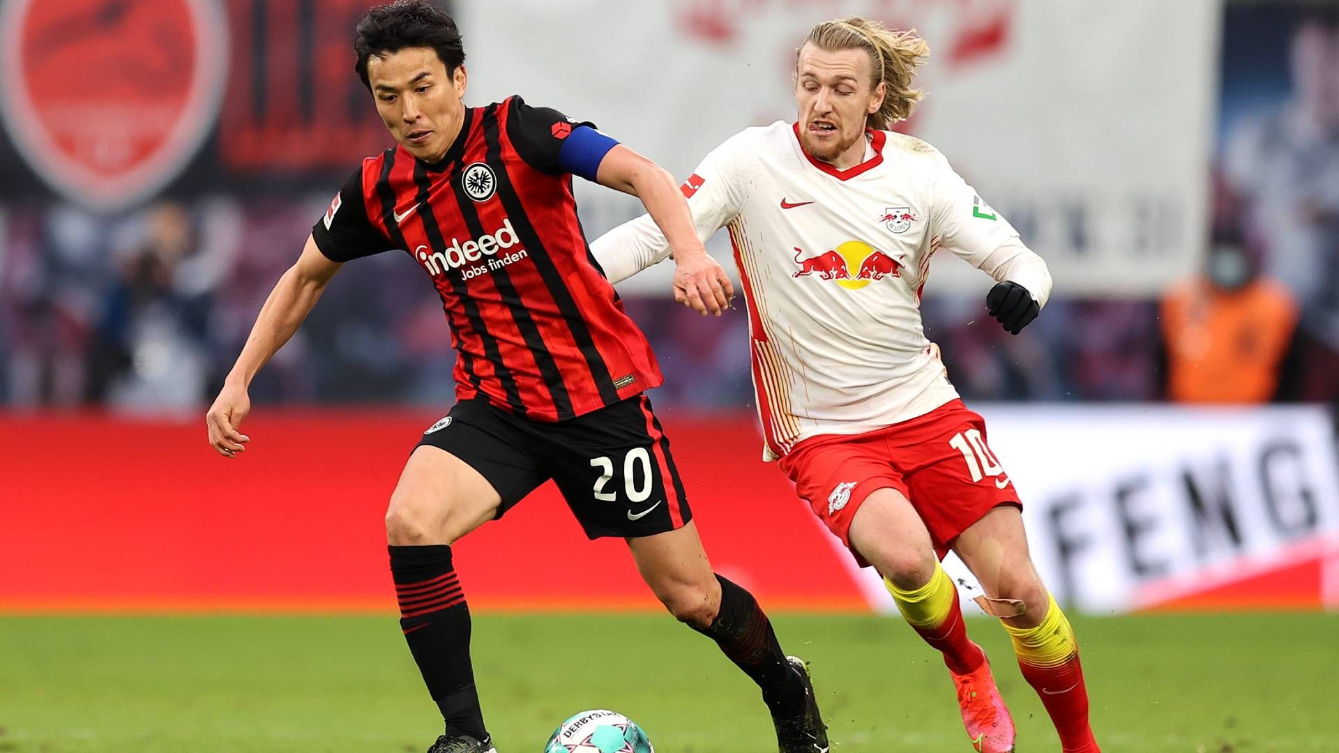 Makoto Hasebe Emil Forsberg Eintracht Frankfurt RB Leipzig Bundesliga