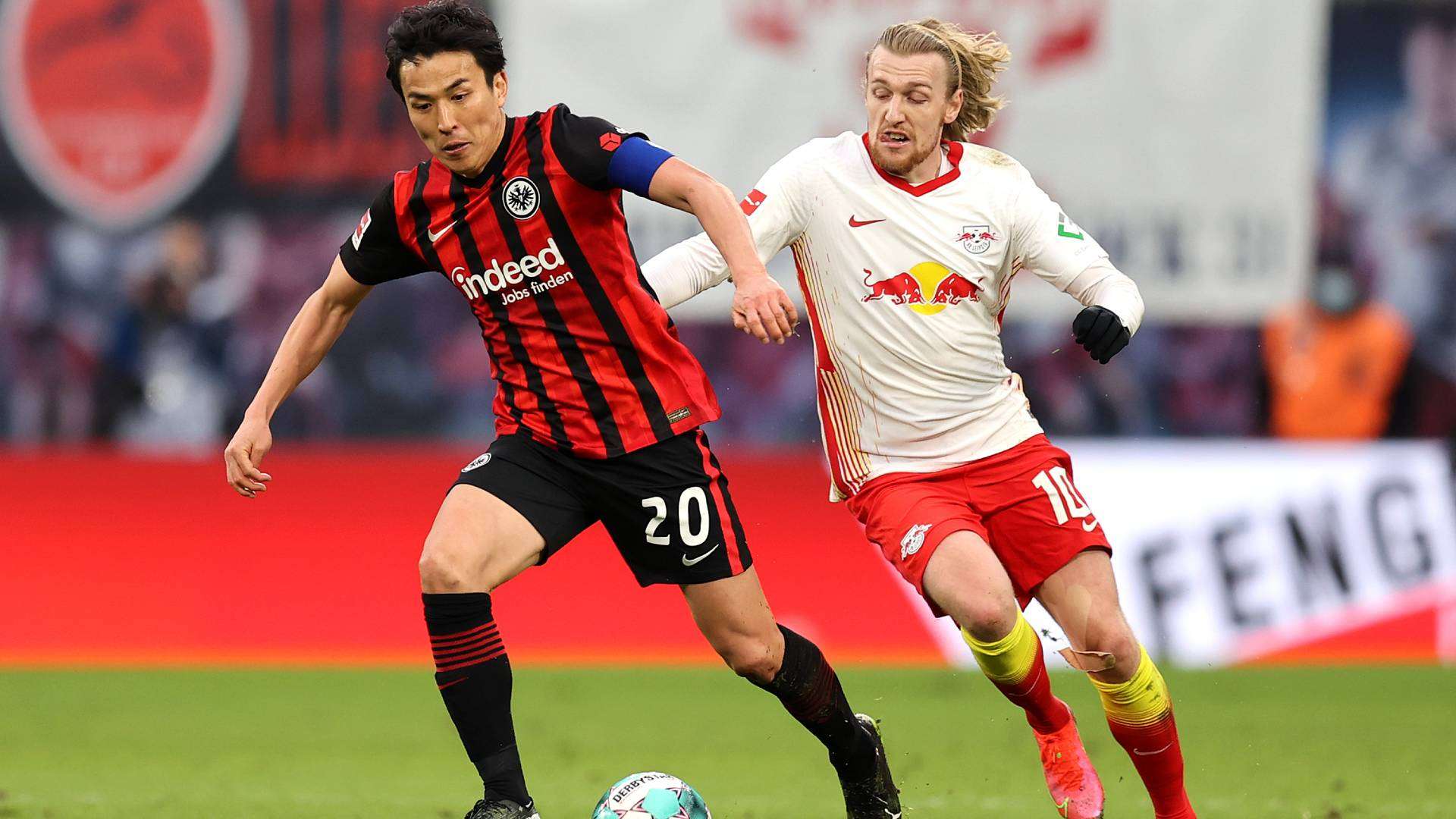 Makoto Hasebe Emil Forsberg Eintracht Frankfurt RB Leipzig Bundesliga