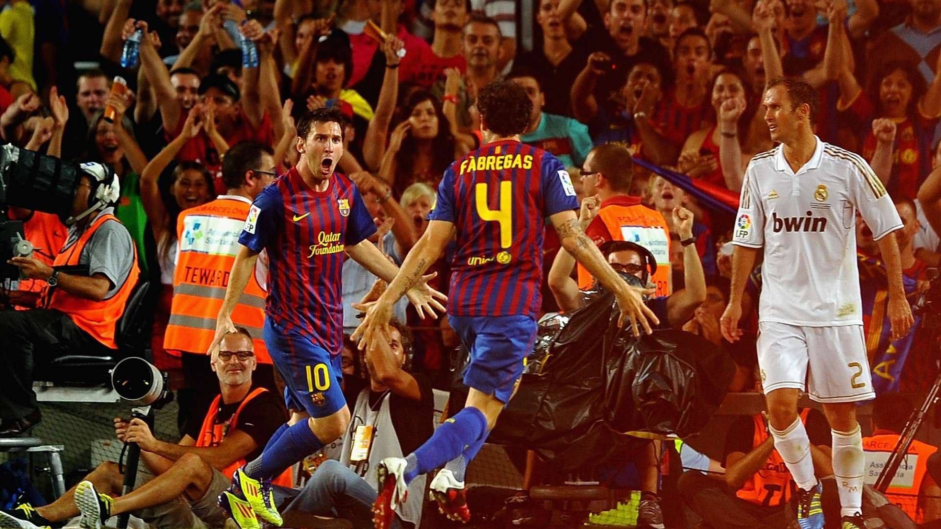 Messi Fabregas Fútbol Club Barcelona