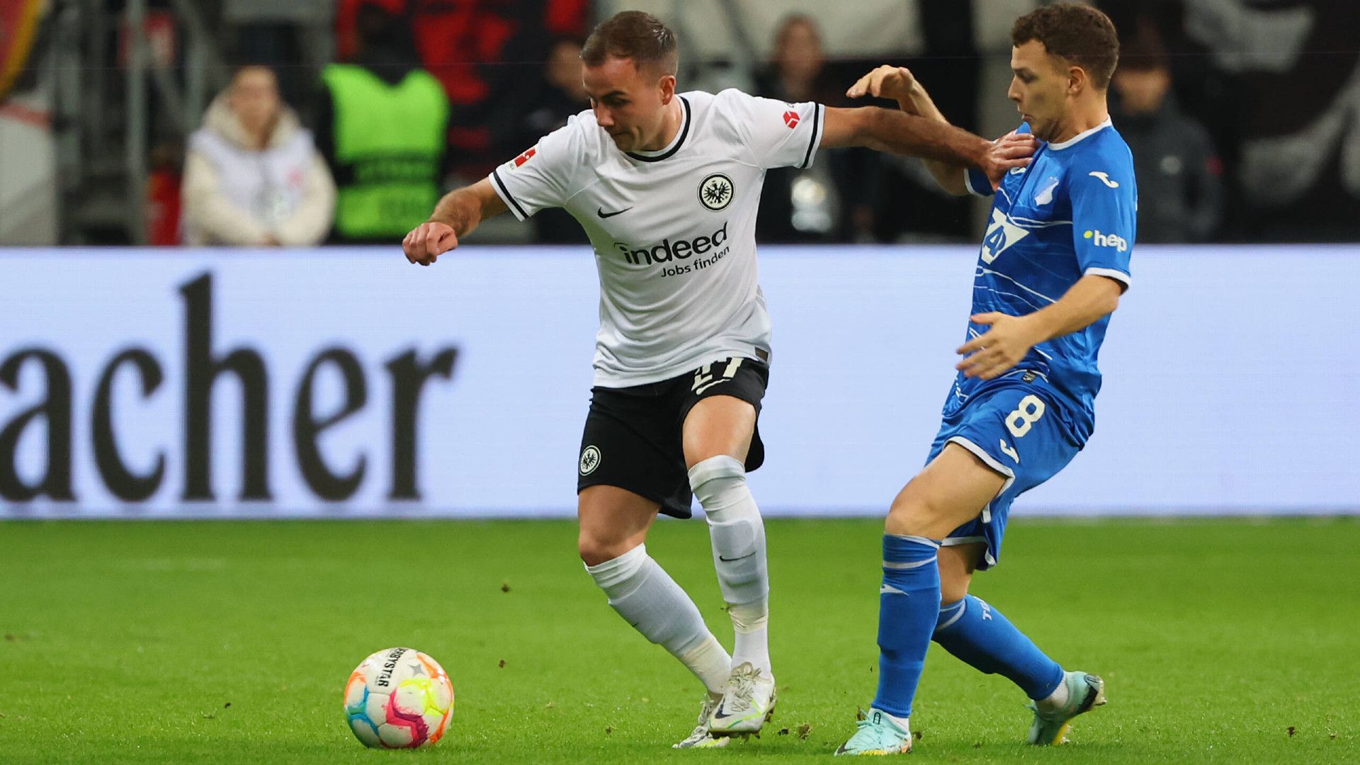 GERMANY ONLY: MARIO GÖTZE EINTRACHT FRANKFURT DENNIS GEIGER HOFFENHEIM BUNDESLIGA 09112022