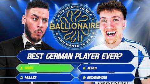 Front Three Who Wants To Be A Ballionaire