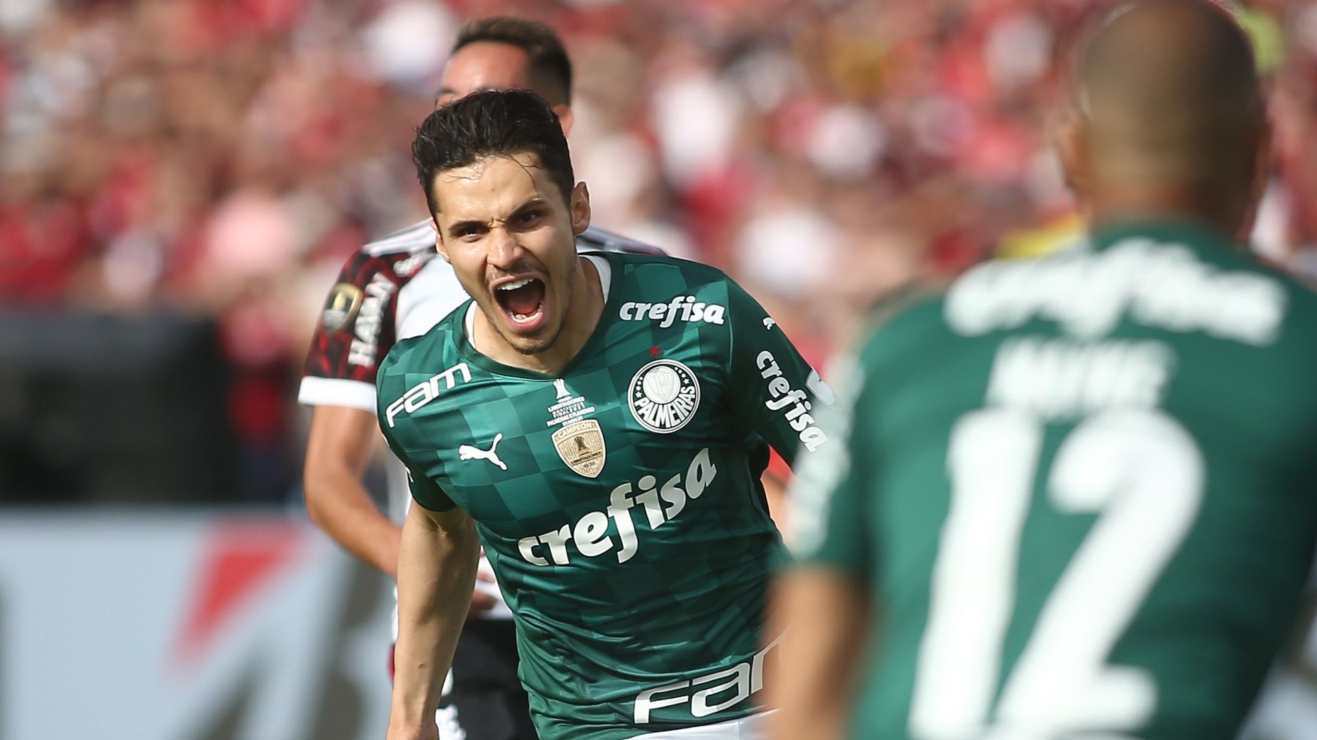 Raphael Veiga comemora, Palmeiras x Flamengo, final da Copa Libertadores, 27112021