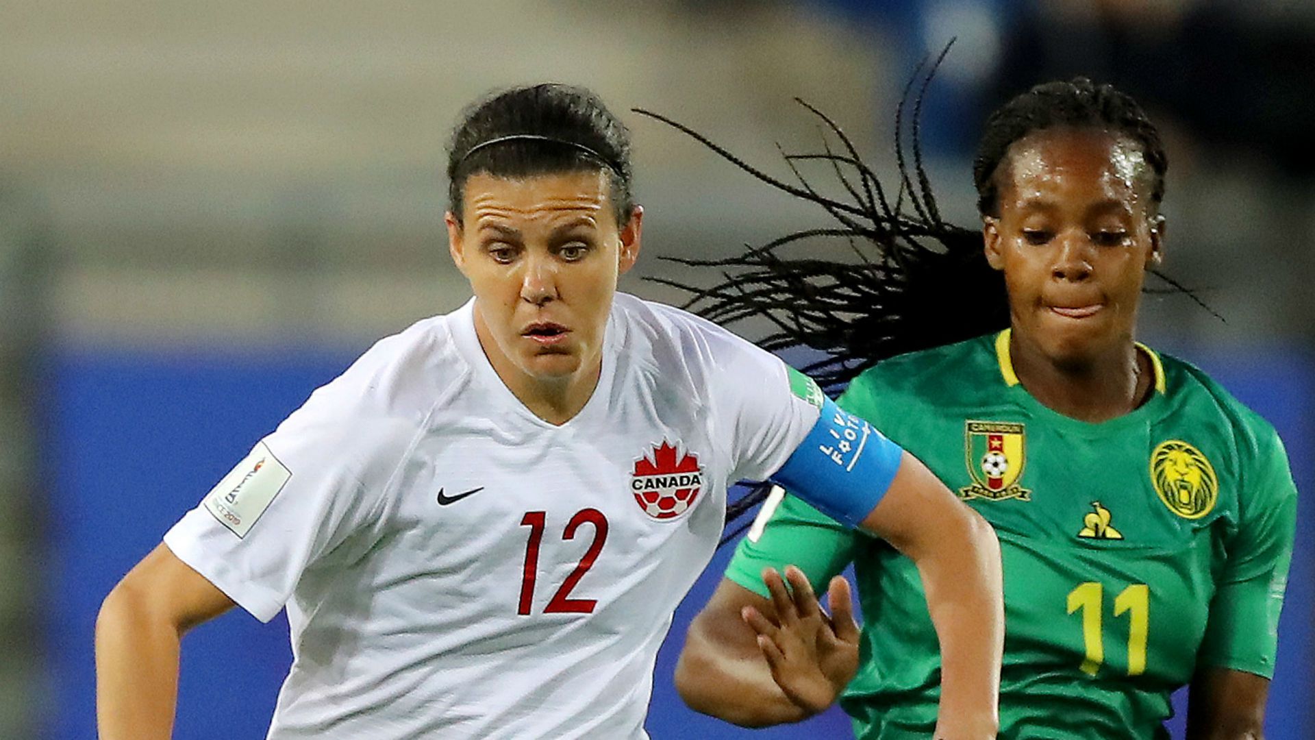 Christine Sinclair Aurelle Awona Canada Cameroon