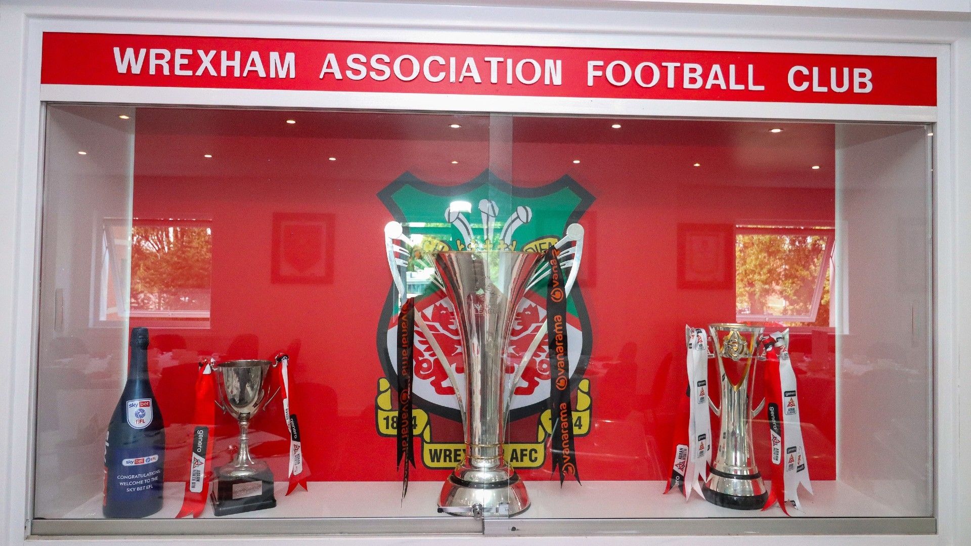 Racecourse trophy cabinet