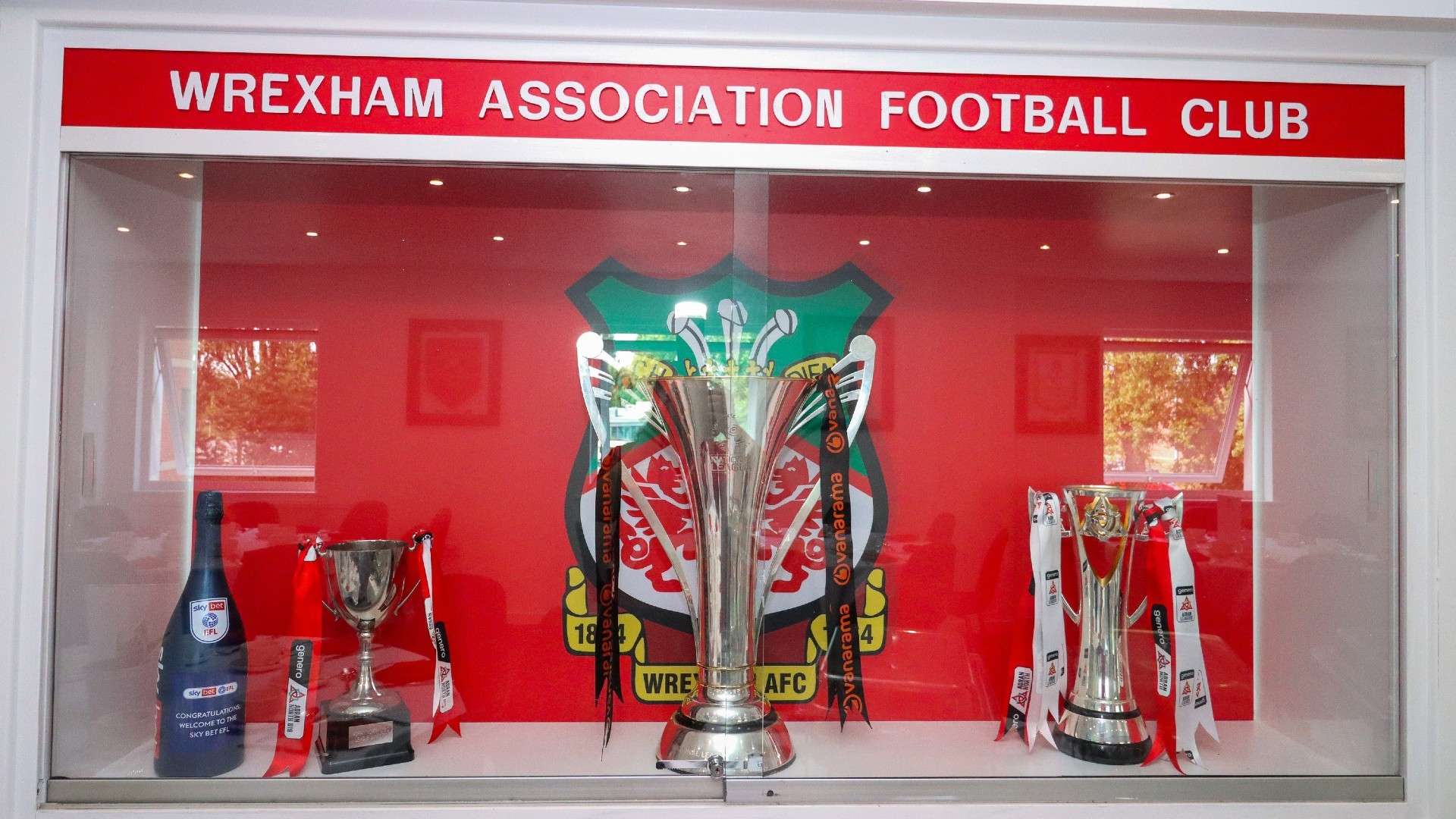 Racecourse trophy cabinet