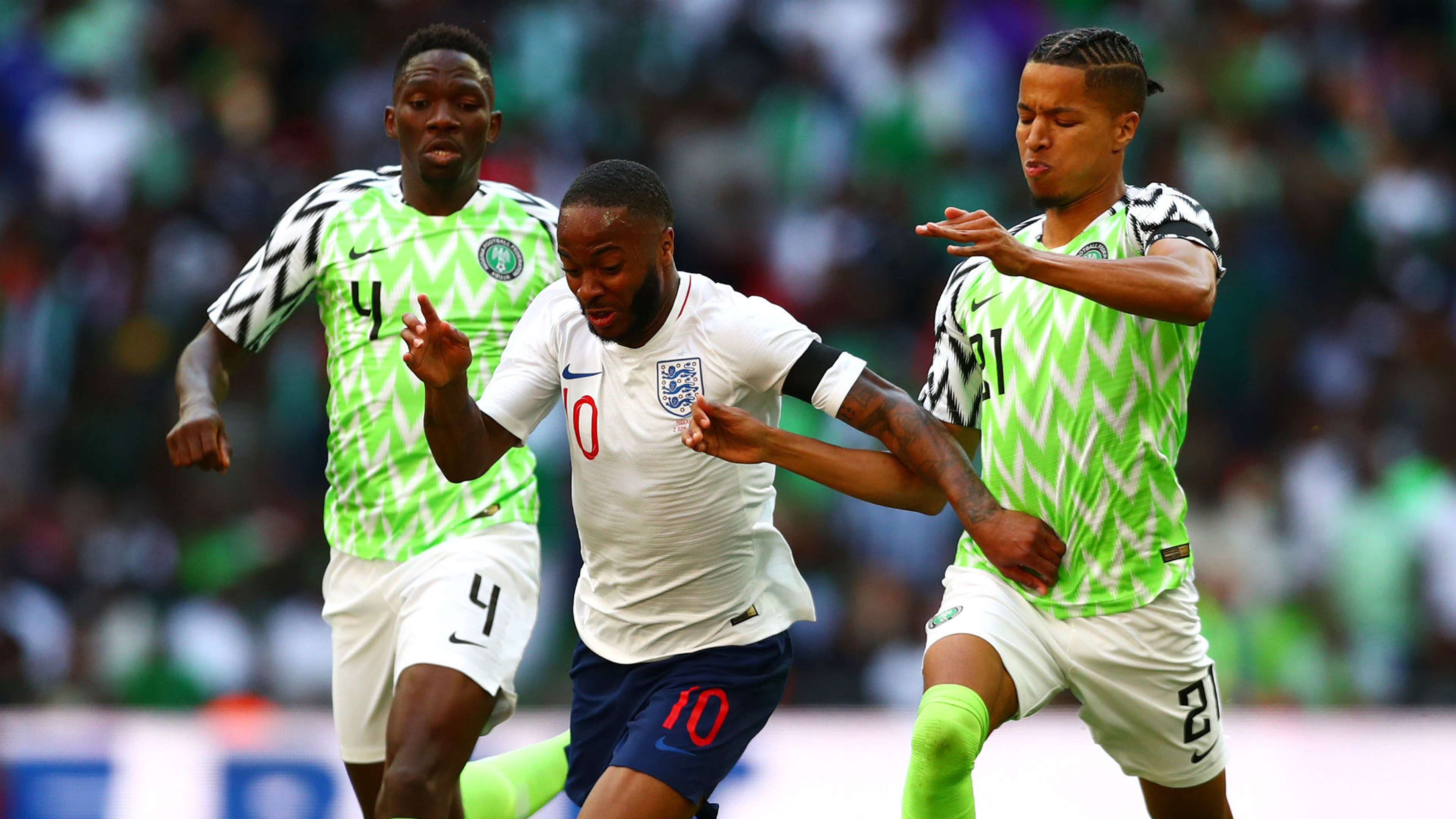 Raheem Sterling Tyronne Ebuehi Kenneth Omeruo England Nigeria international friendly 2018