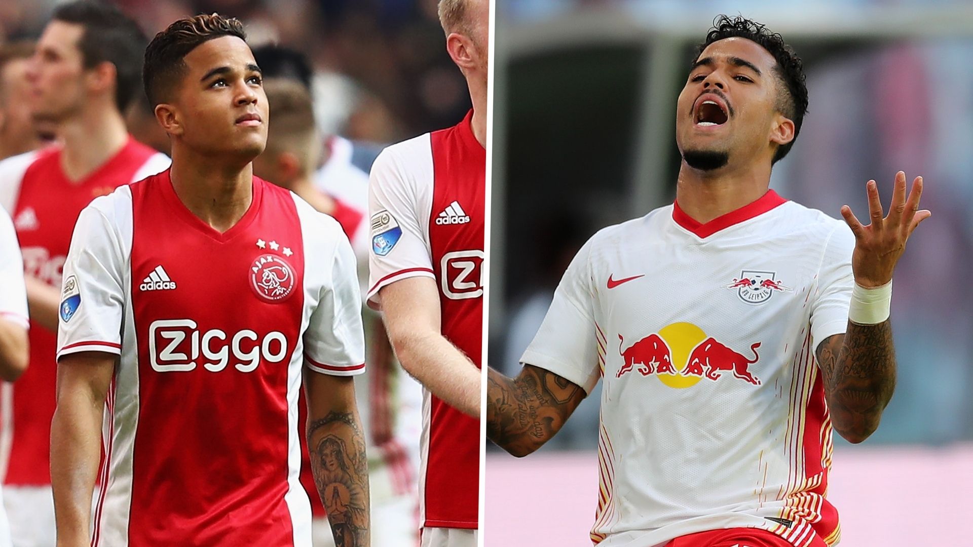 Justin Kluivert Ajax RB Leipzig GFX