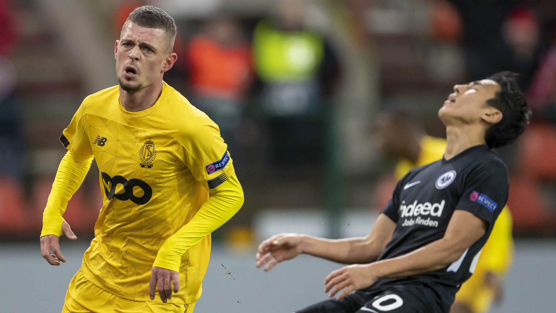 GERMANY ONLY: MAXIME LESTIENNE STANDARD MAKOTO HASEBE EINTRACHT FRANKFURT EUROPA LEAGUE 07112019