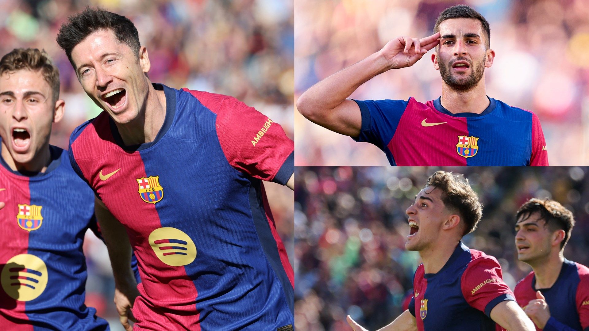 Lewandowski Ferran Gavi Barcelona GFX