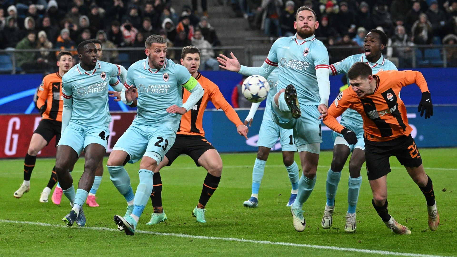 Mykola Matviyenko Shakhtar Dontesk Antwerp 2023-24 Champions League