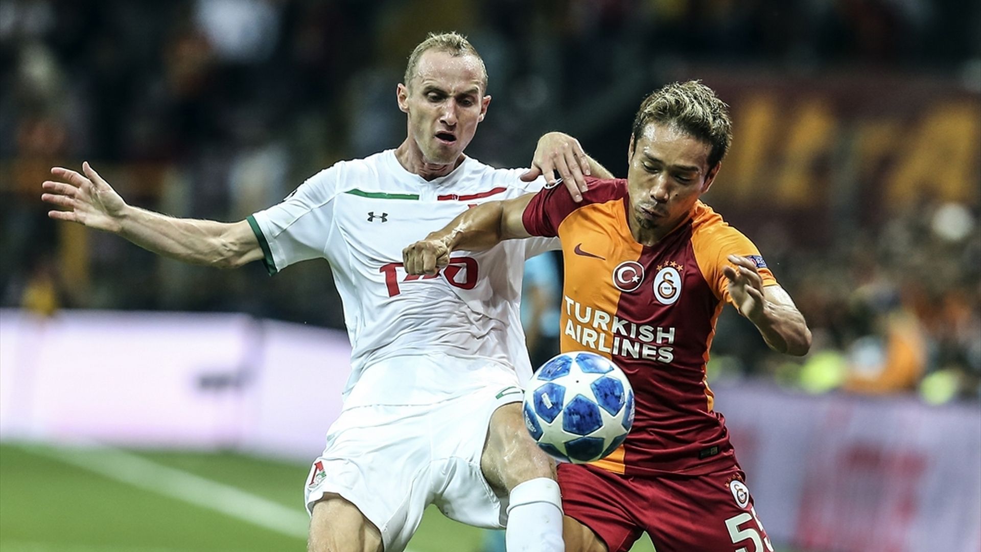 Ignatjev Yuto Nagatomo Galatasaray Lokomotiv Moscow 9182018 UCL
