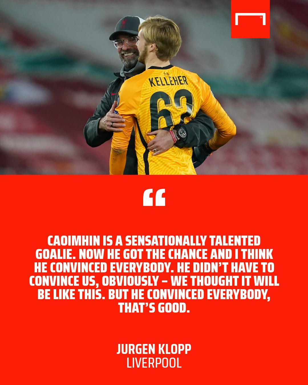 Caoimhin Kelleher Liverpool Quote Graphic