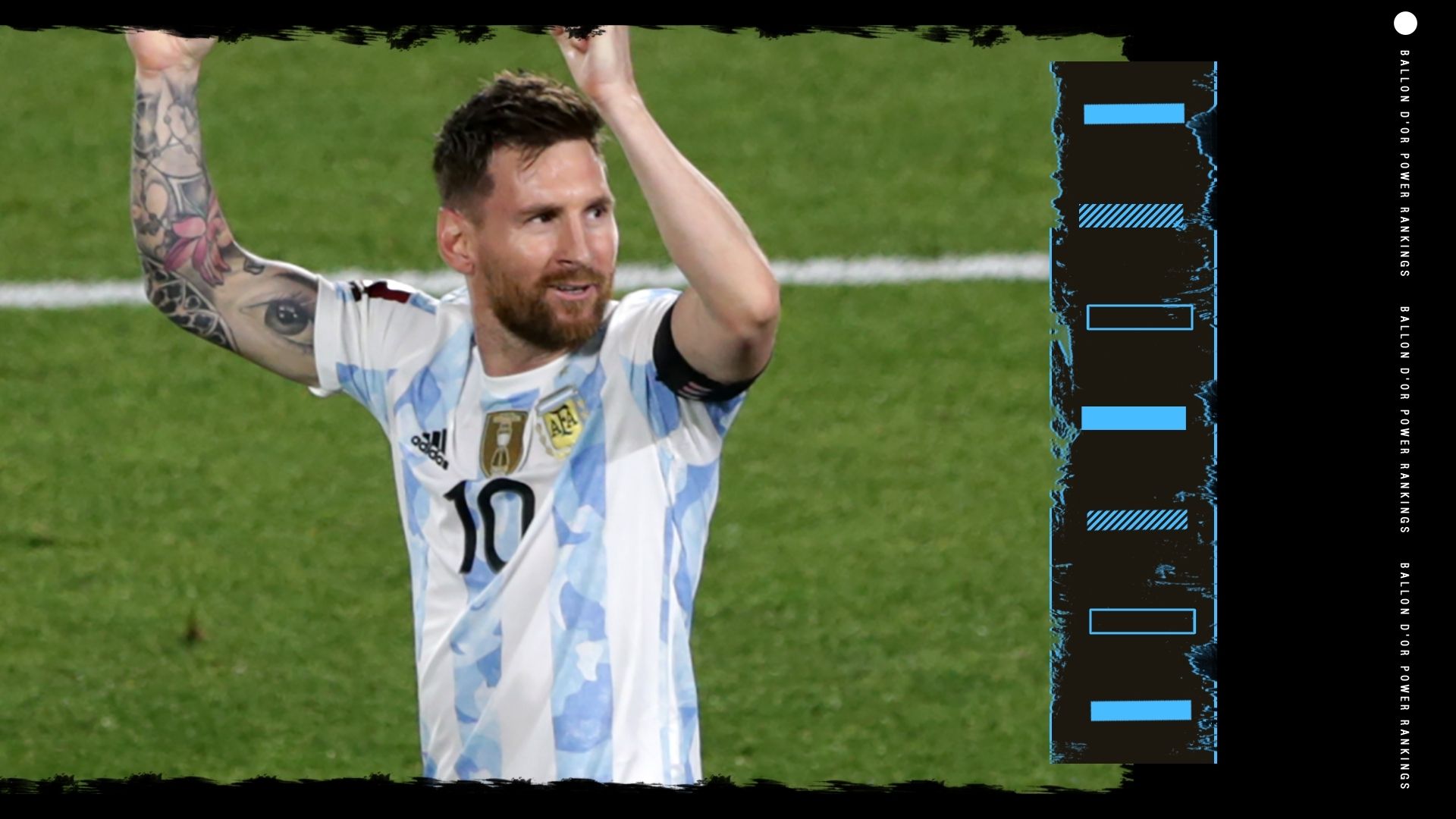 Lionel Messi Ballon d'Or Rankings GFX