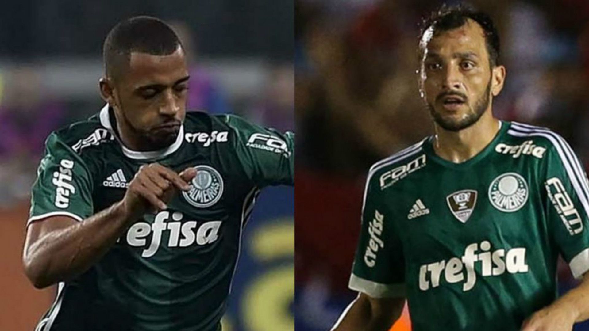 Vitor Hugo e Edu Dracena - Palmeiras - 5/04/2017