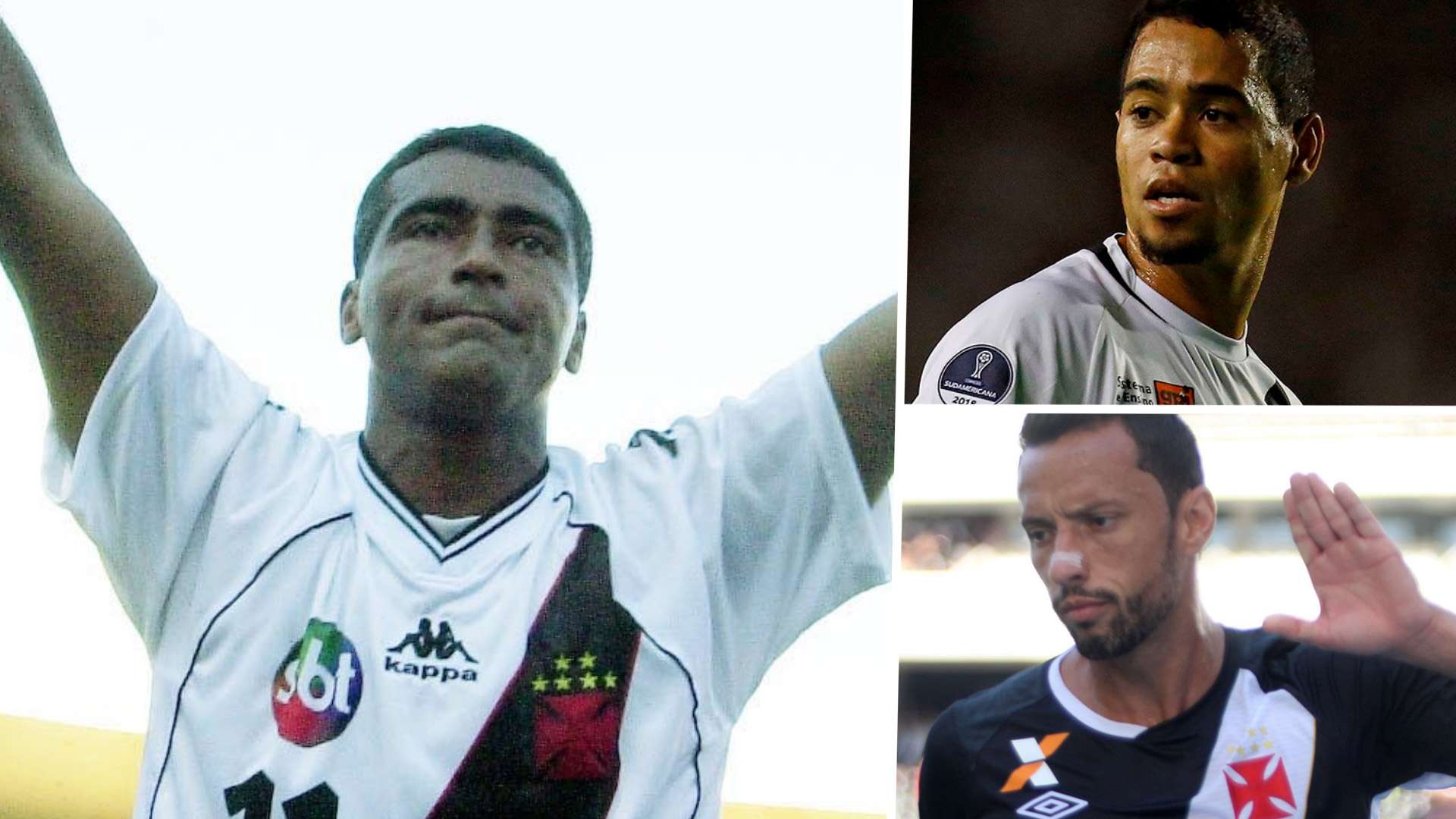 Montagem Romário Nenê Pikachu artilheiros Vasco século XXI