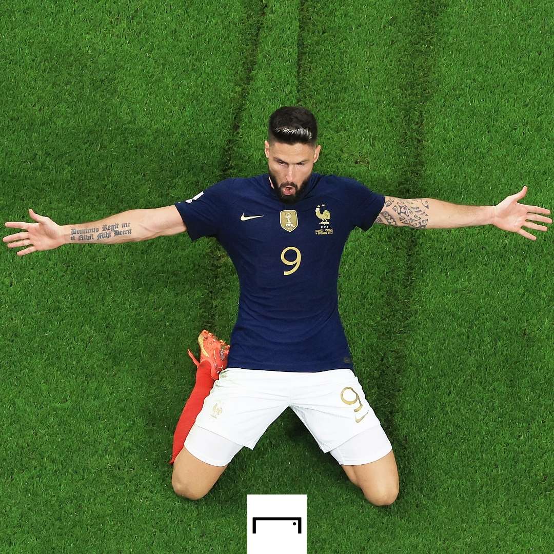 Olivier Giroud France Poland 2022 World Cup GFX