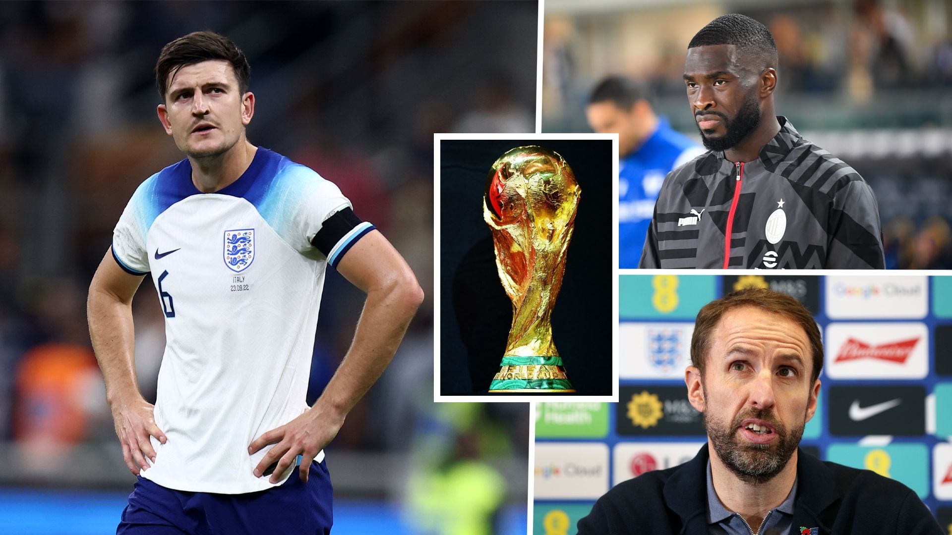 Harry Maguire Fikayo Tomori Gareth Southgate England GFX