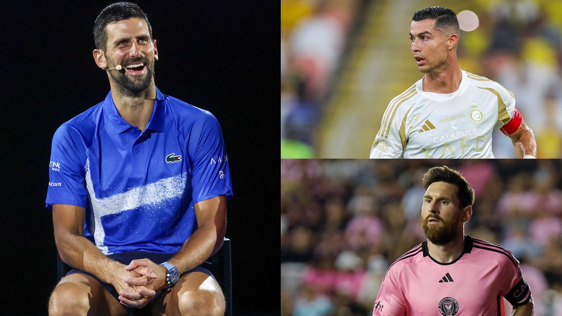 Novak Djokovic - Cristiano Ronaldo - Lionel Messi