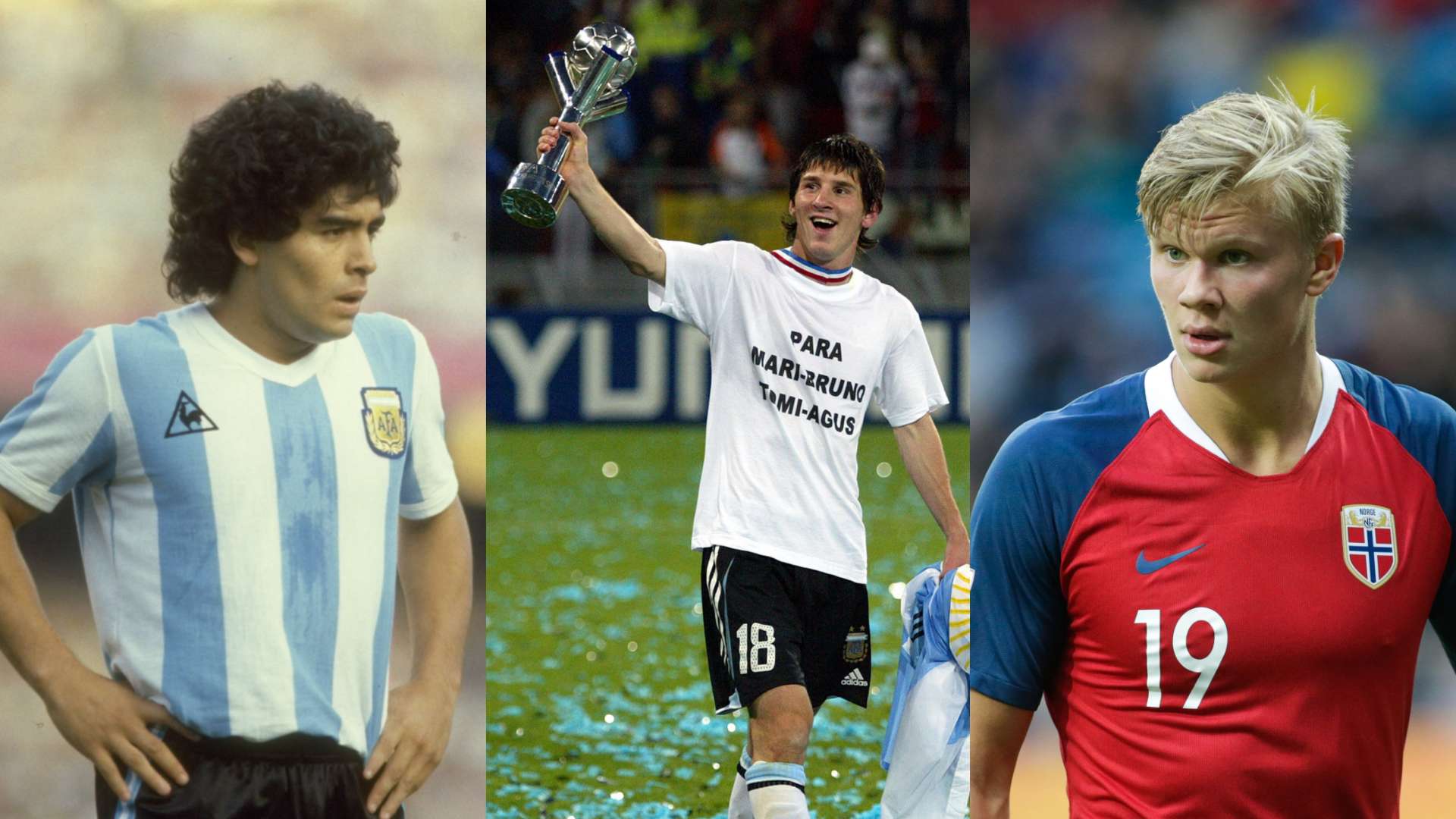 Maradona Messi Haaland