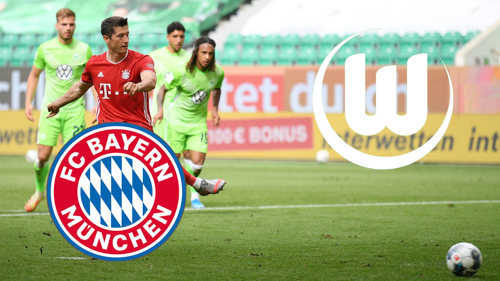 FC Bayern Munich München Robert Lewandowski vfl Wolfsburg 2020 tv live-stream