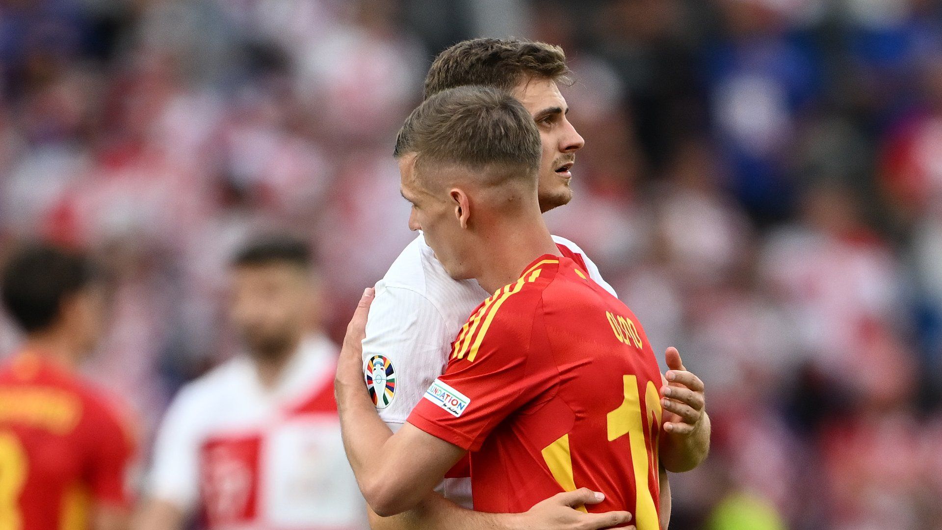 Josip Stanisic Dani Olmo Spain Croatia 2024