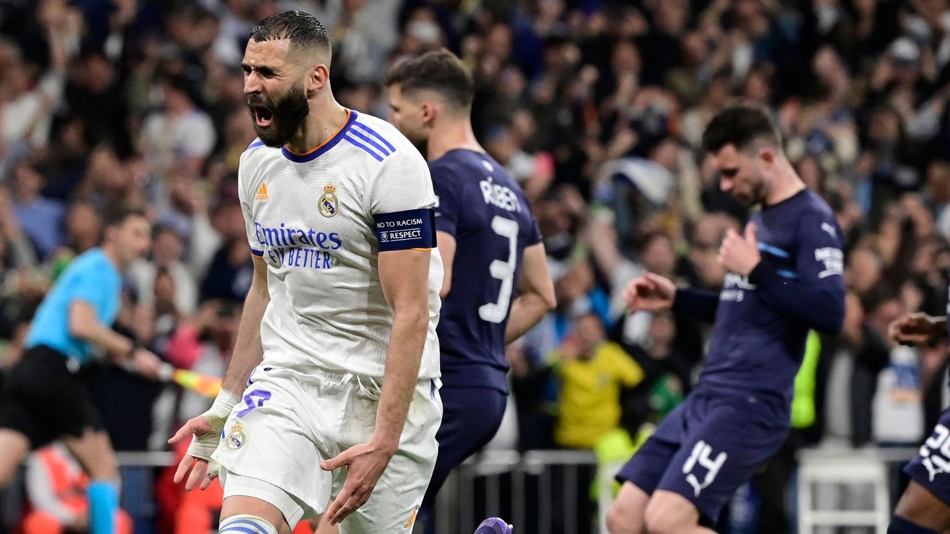 Benzema Real Madrid Manchester City Champions 04052022