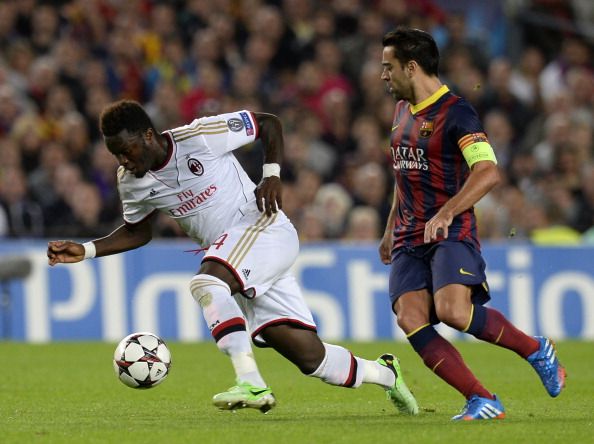 Sulley Ali Muntari Xavi Hernandez Barcelona Milan Champions League 11062013
