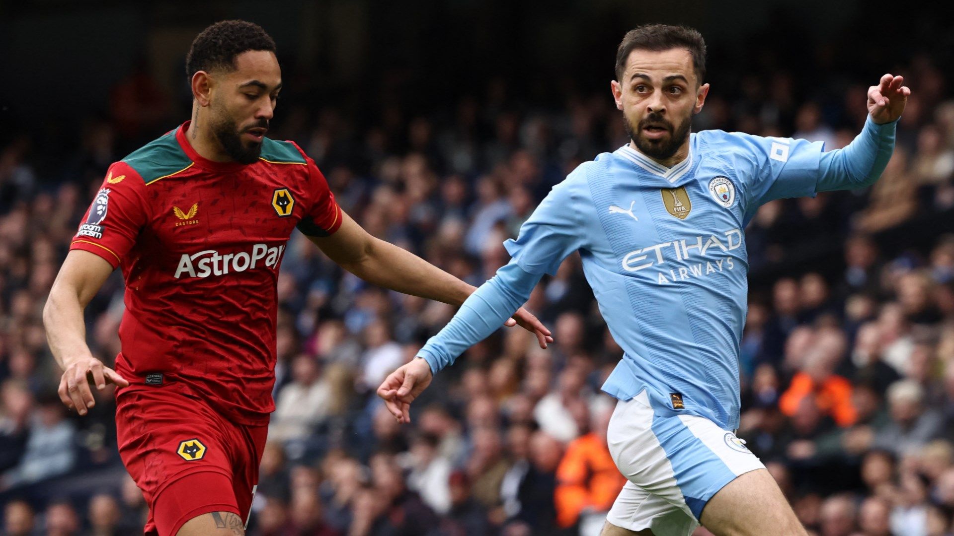 Matheus Cunha Bernardo Silva Wolves Man City