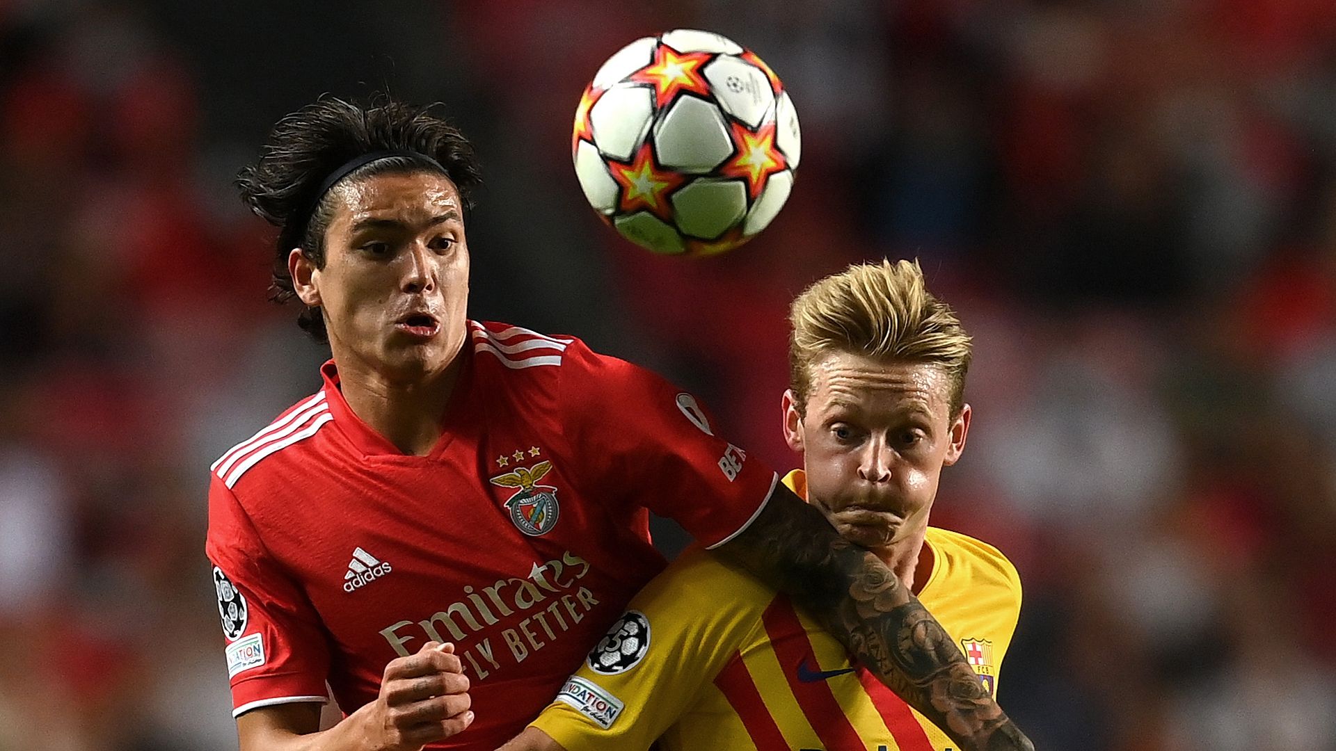 De Jong, Benfica vs. Barcelona