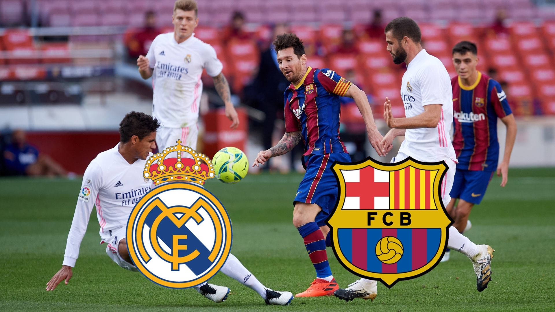 Real Madrid FC Barcelona Clasico 2021 LaLiga Santander TV LIVE-STREAM heute GFX